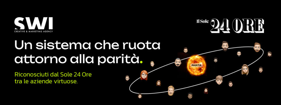 Certificazione e articolo Il Sole24Ore Parità di genere